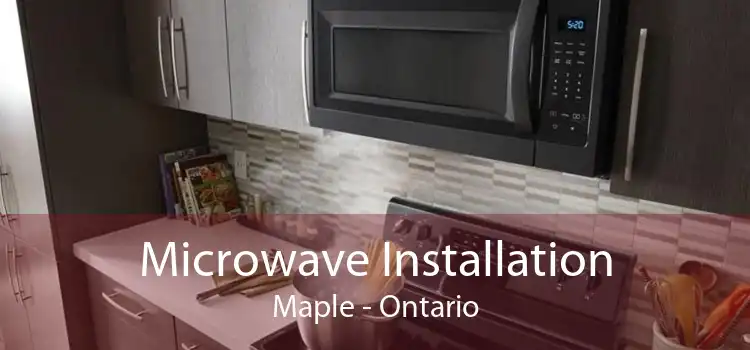 Microwave Installation Maple - Ontario